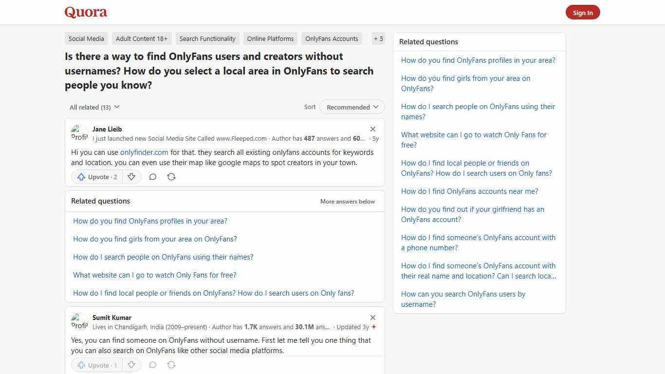 Is there a way to find OnlyFans users and creators without usernames? How do you select a local area in OnlyFans to search people you know? - Quora
