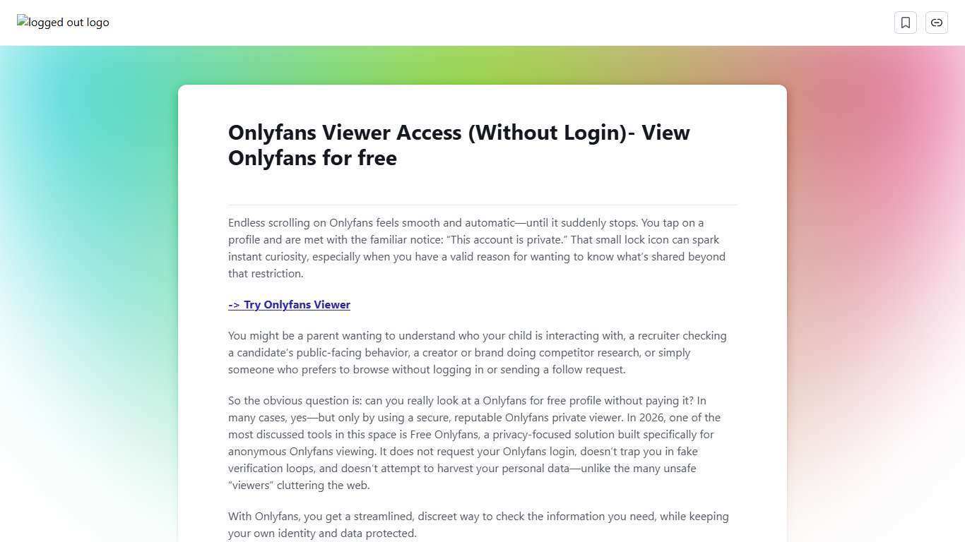 Onlyfans Viewer Access (Without Login)- View Onlyfans for free | Scribe
